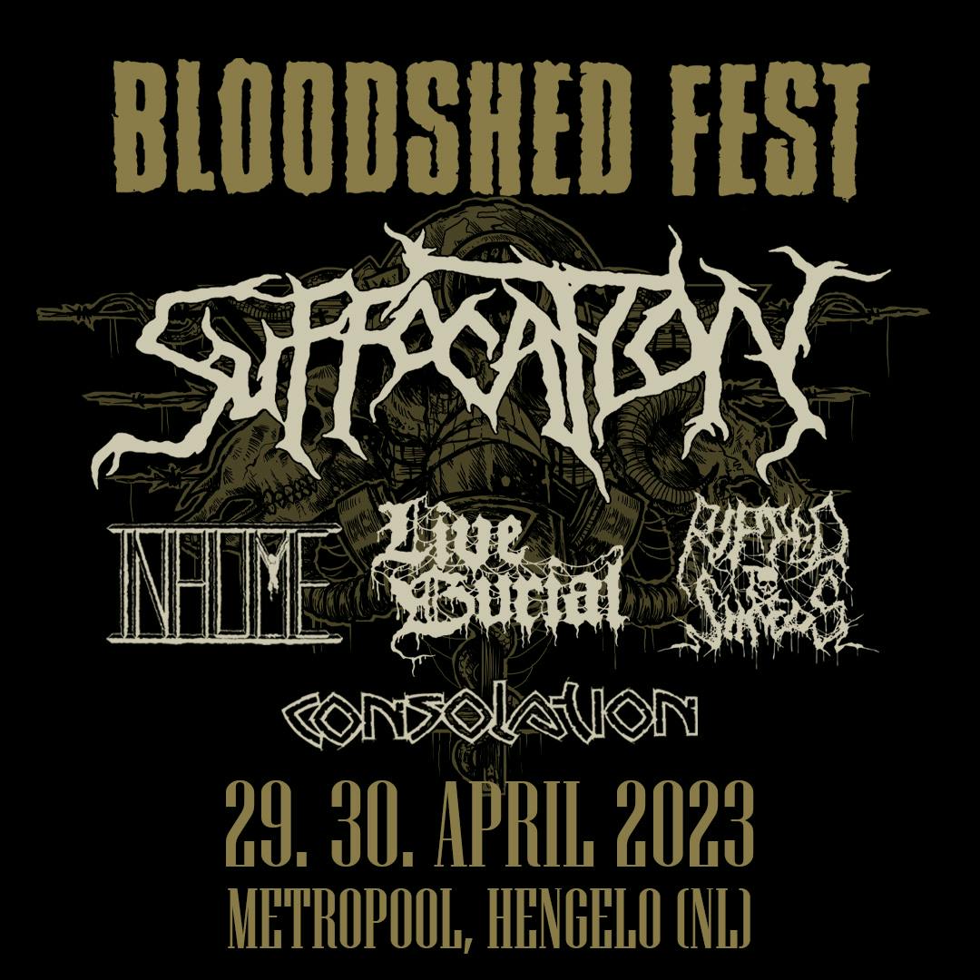 Suffocation (USA) and 4 more new additions to Bloodshed 2023